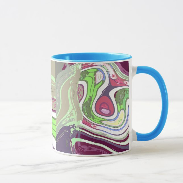 Mug d'art Abstrait / Coupe (Droite)