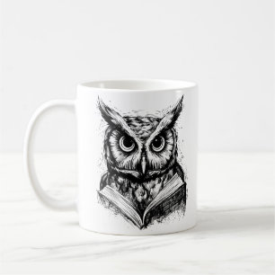 Mug d'art Wise Owl Line
