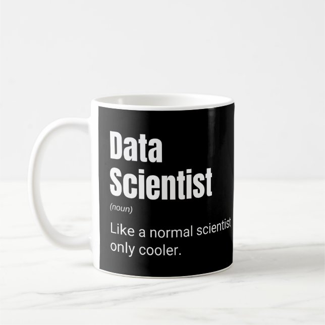Mug Data Scientist Funny Cool Analyst Définition (Gauche)