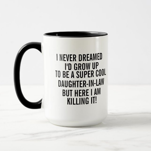 Mug Daughter In Law mug, daughter in law gift (Gauche)