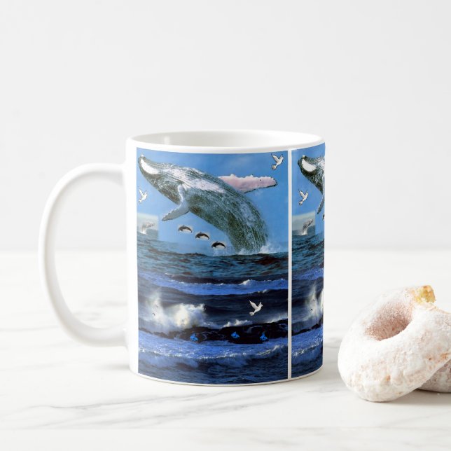 Mug dauphins (Avec donut)