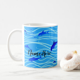 Mug Dauphins Swimming Personnaliser Ajouter votre nom