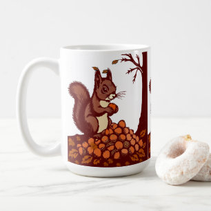 Mug d'Automne Écureuil Cosy et Récolte de Saison