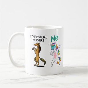 Mug D'Autres Travailleurs Sociaux Vs Me Mug, Dabbing U