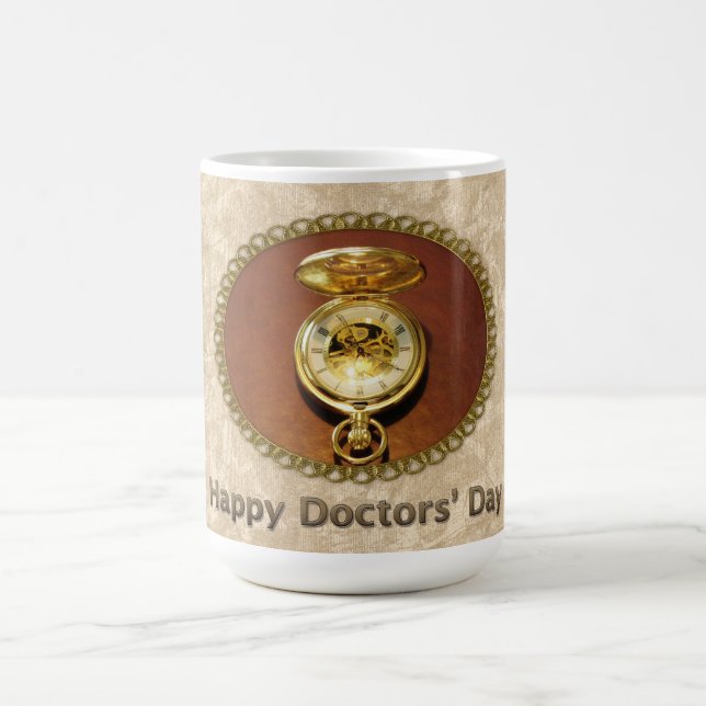 Mug Day Gold TimePiece de médecins heureux (Centre)