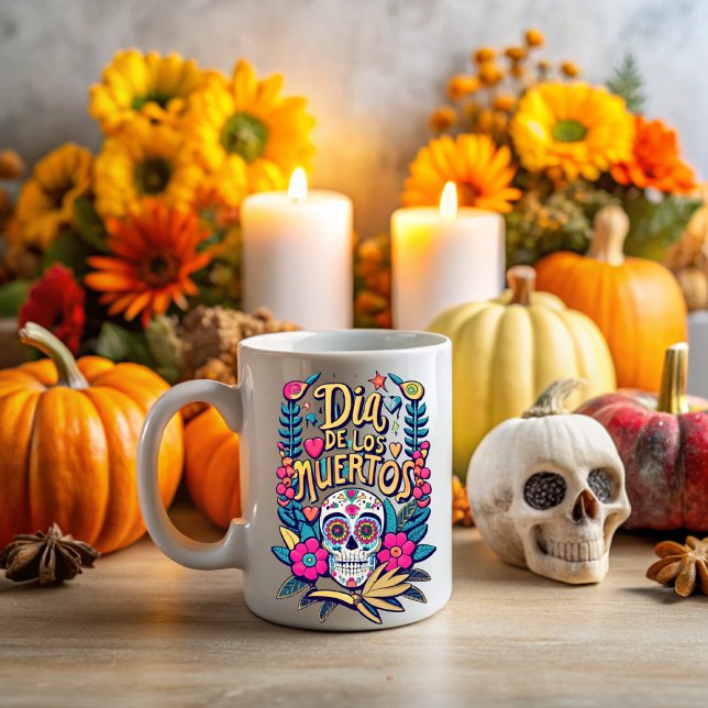 Mug Day of the dead, never forgotten (Créateur téléchargé)