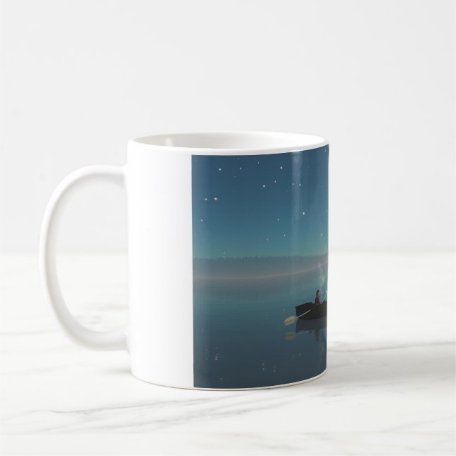 mug de 11 oz avec image "Paisible" (Gauche)