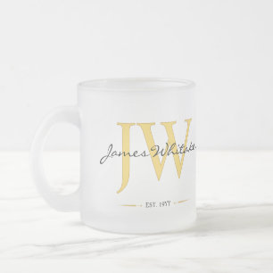 Mug de anniversaire avec initiales personnalisées,