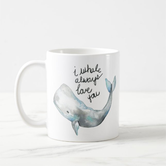 Mug De baleine amour toujours vous (Gauche)