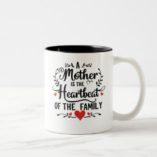 Mug de battement de coeur de maman