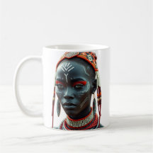 Mug de beauté tribale africaine | Afrocentrique