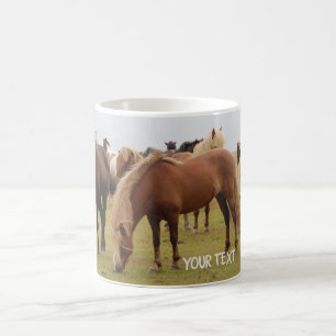 Mug De beaux chevaux bruns