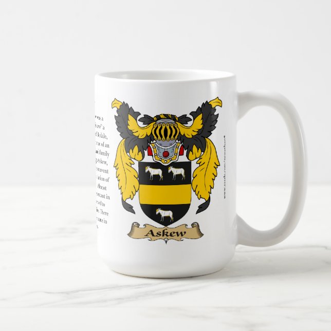 Mug De biais, l'origine, la signification et la crête (Droite)