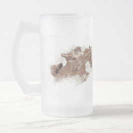 Mug de bière givrée : Gagne dans le sable