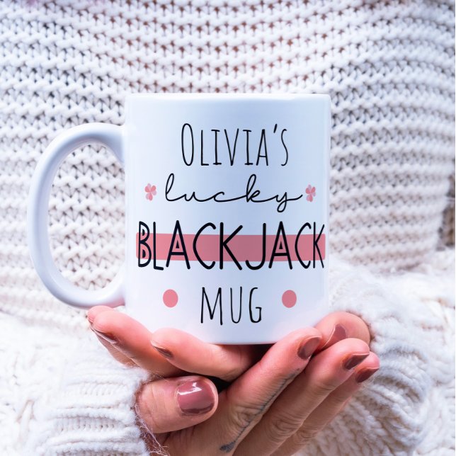 Mug de Blackjack Lucky personnalisé (Créateur téléchargé)