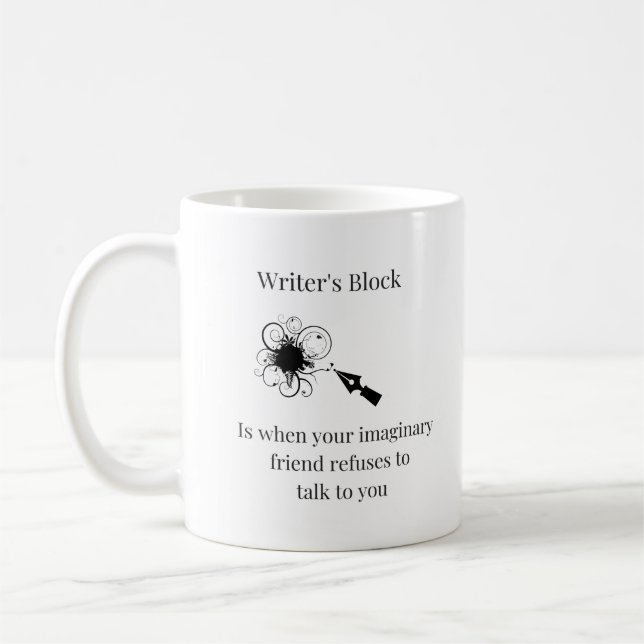 Mug de bloc de l'écrivain NANOWRIMO (Gauche)