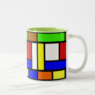 Mug de blocs colorés vibrants