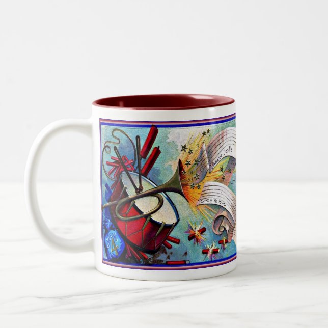 Mug de boisson 4 juillet patriotique (Gauche)