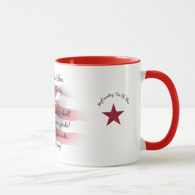 Mug de boisson américain Patriotique Personnalisé (Droite)