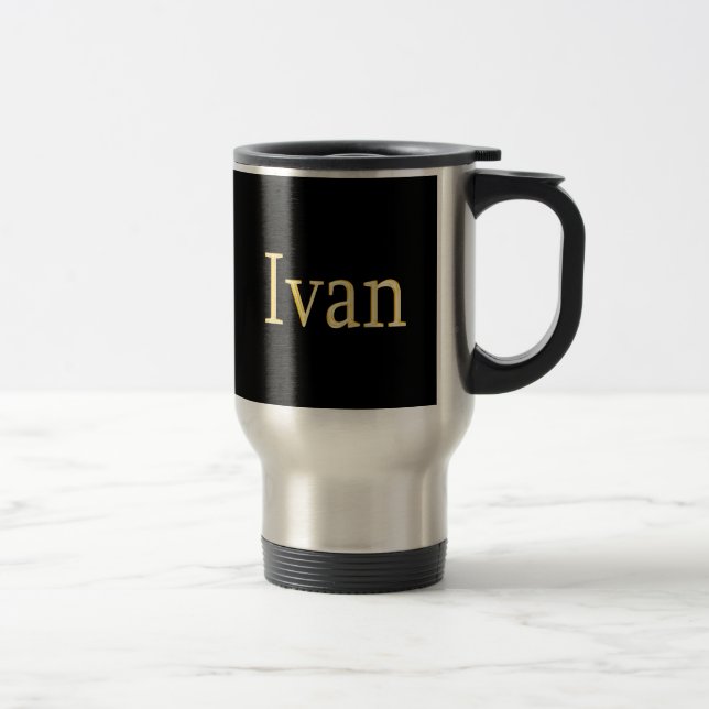 Mug de boisson de marque IVAN (Droit)