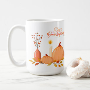 Mug de Bon thanksgiving personnalisé avec Citrouil