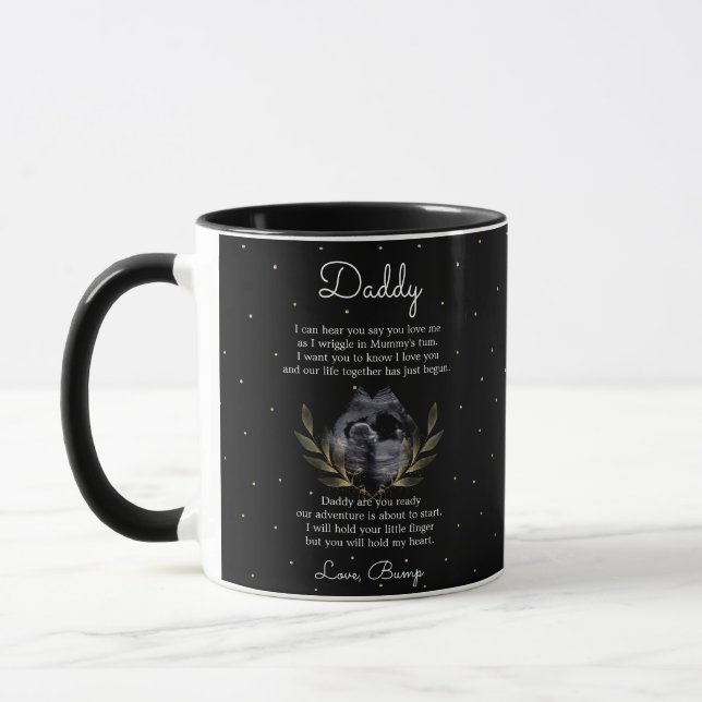 Mug De Bump à Papa Message Gold Leaf Black (Gauche)