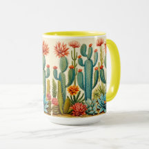Mug de cactus du désert