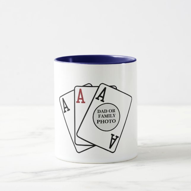 Mug de cadre photo Trois As - Keepsaké personnalis (Centre)