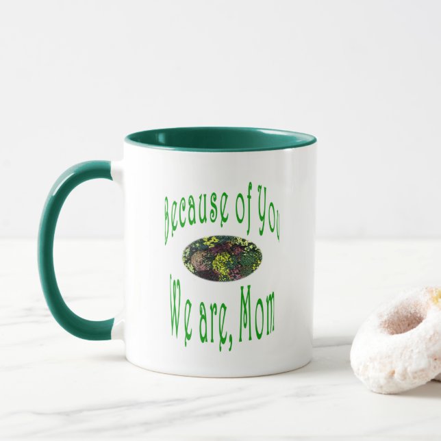 Mug de café à deux tons (Avec donut)