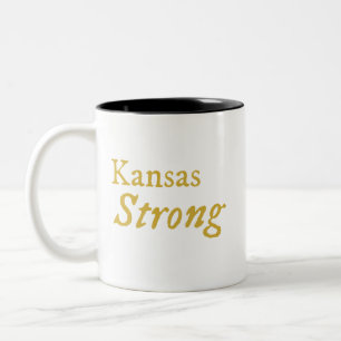 Mug de café à deux tons robuste du Kansas