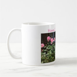Mug de café à fleurs