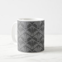 Mug de café à pâte gris foncé