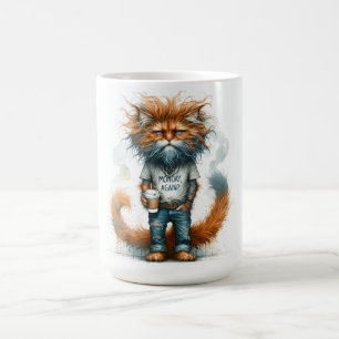 Mug de café à thème adulte avec chat de fête le lu