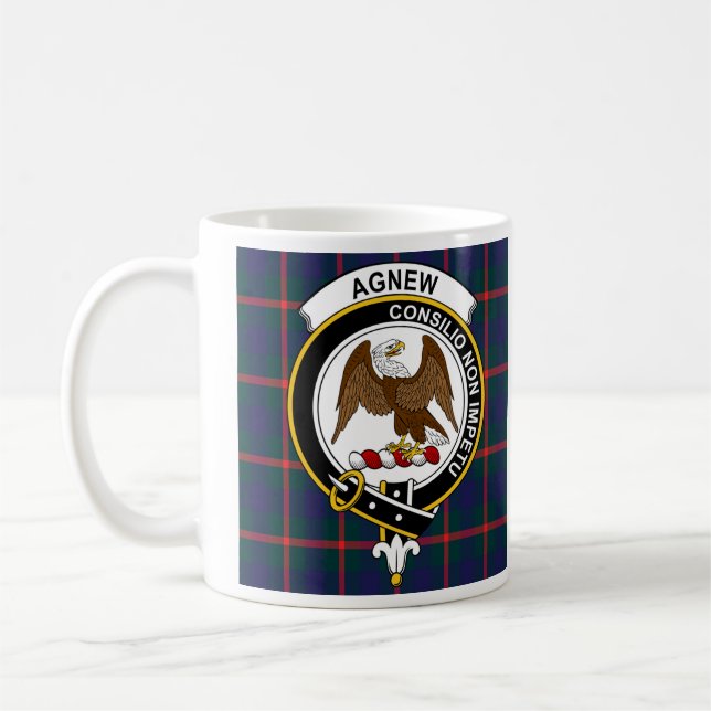 Mug de café Agnew Clan Badge - Taille 11oz (Gauche)