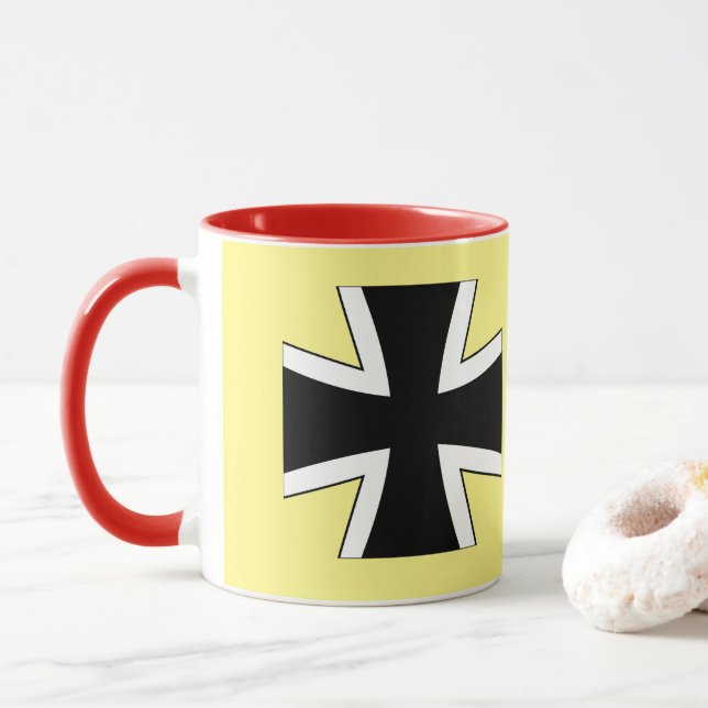 Mug de café allemand Luftwaffe Roundel (Avec donut)