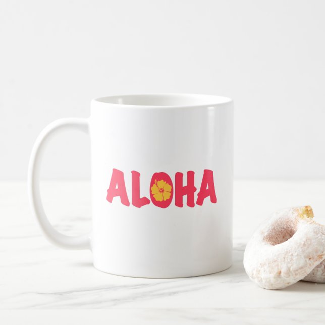 Mug de café Aloha (Avec donut)