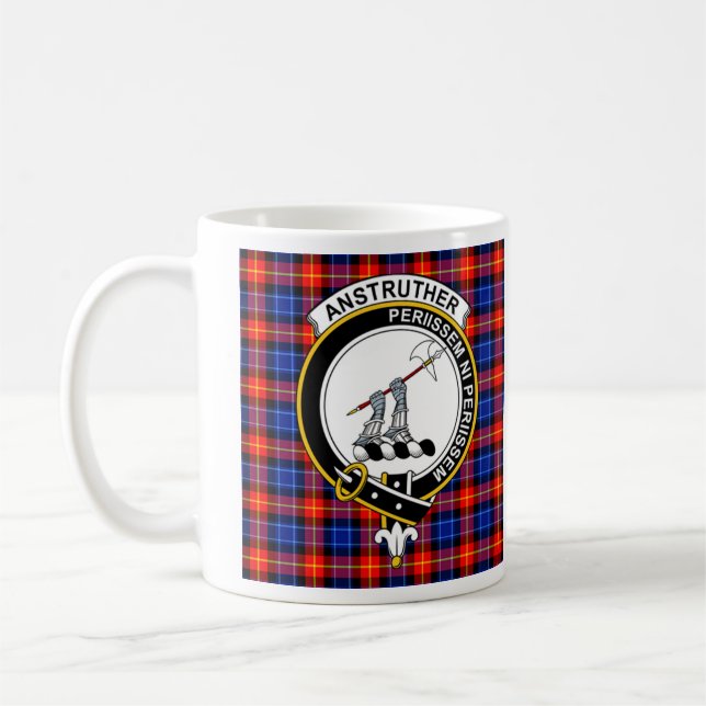 Mug de café Anstruther Clan Badge - Taille 11oz (Gauche)