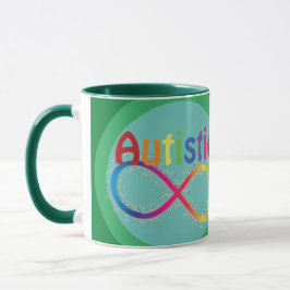 Mug de café Autistic Rainbow Infinity