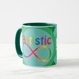 Mug de café Autistic Rainbow Infinity