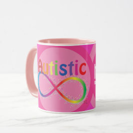 Mug de café Autistic Rainbow Infinity