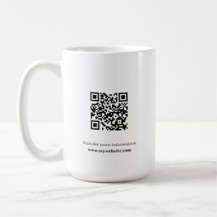 Mug de café avec code QR