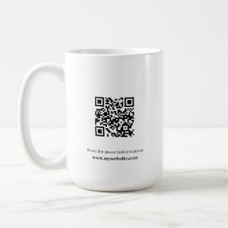 Mug de café avec code QR