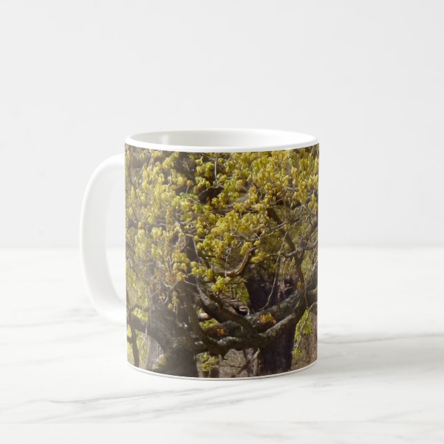 Mug de café blanc de la forêt (Devant gauche)
