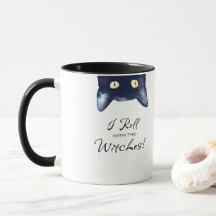 Mug de café blanc et noir drôle