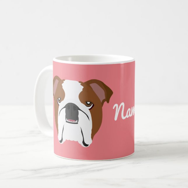 Mug de café Bulldog anglais (Devant gauche)
