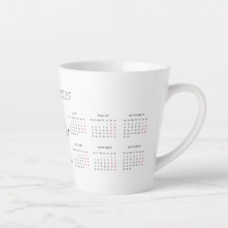 Mug de café Calendrier personnalisé 2025