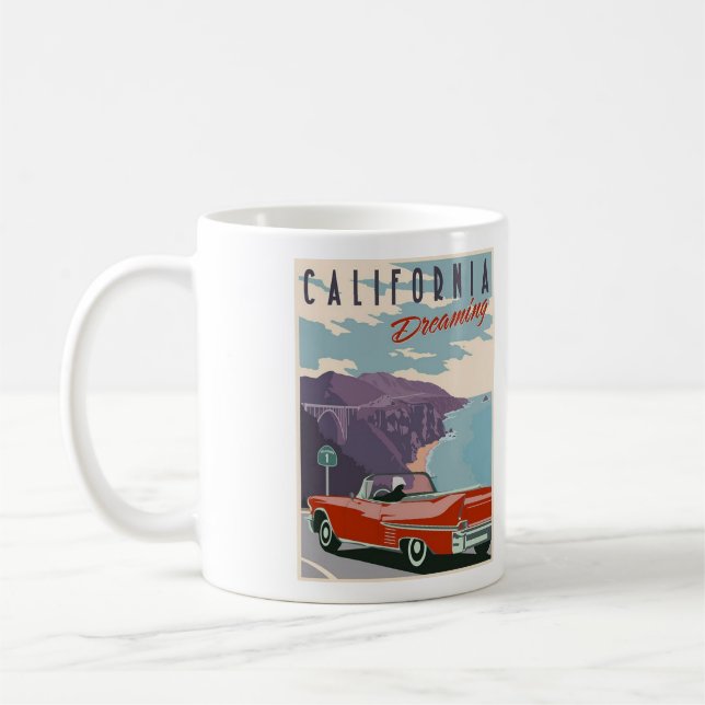 Mug de café California Dreaming - Taille 11oz (Gauche)
