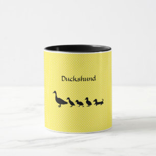 Mug de café Canard Dachshund Drôle