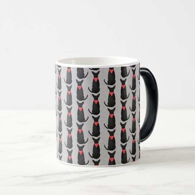 Mug de café Chihuahua noir (Devant droit)