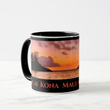Mug de café couché de soleil à Hawaï - Kona Kauai 